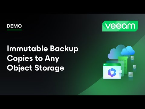 Immutable Backup Copies to Any Object Storage | Demo