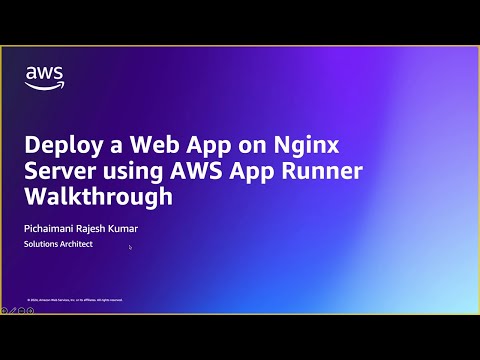 Deploy web app in AWS App Runner | Amazon Web Services