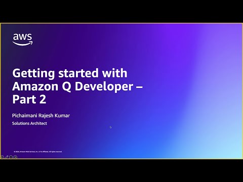 Getting started with Amazon Q Developer – Part 2 | Amazon Web Services