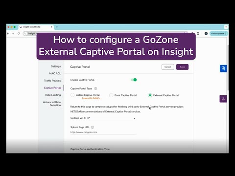 How to Configure a @Gozonewifi Captive Portal with @Netgear Insight: Step-by-Step Tutorial