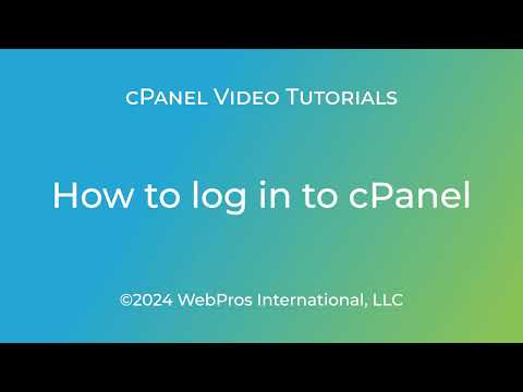 cPanel Tutorials – How To Log In To cPanel