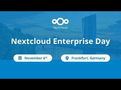 🚀 Nextcloud Enterprise Day 2024 in Frankfurt: Register now!