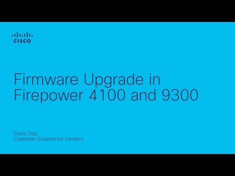Firmware Upgrade in Firepower 4100 and 9300