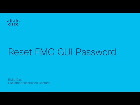 Reset FMC GUI Password
