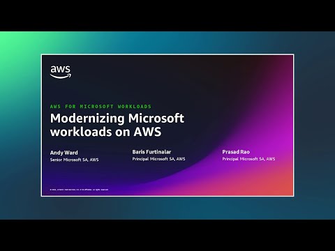 Modernize your Microsoft workloads on AWS | Amazon Web Services