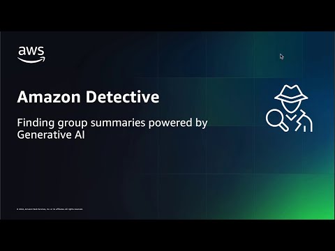 Amazon Detective: finding group summaries using generative AI | Amazon Web Services