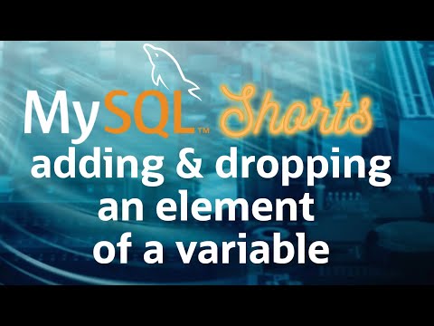 Episode-074 – Adding and Dropping an Element of a Variable