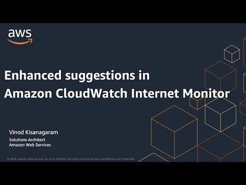 Enhanced suggestions in Amazon CloudWatch Internet Monitor | Amazon Web Services