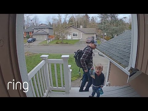 Watch What Happens When This Son Realizes His Mom Can See Him Through Ring Video Doorbell | RingTV
