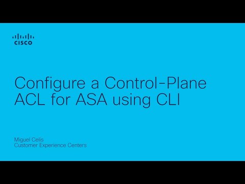 Configure a control-plane ACL for ASA using CLI
