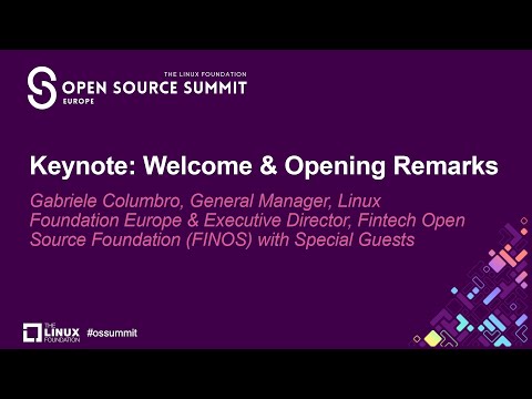 Keynote: Welcome & Opening Remarks – Gabriele Columbro, GM, Linux Foundation Europe & Special Guests