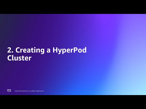 Accelerate FM pre-training on Amazon SageMaker HyperPod (Slurm): Creating a cluster