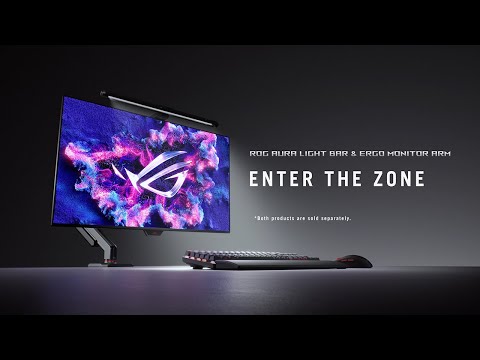 ROG Aura Monitor Light Bar & Ergo Monitor Arm