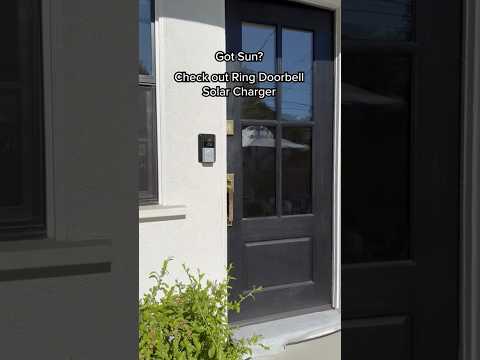 Check out the Ring Doorbell Solar Charger