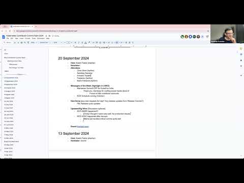 [SIG ContribEx] Weekly Contributor Comms Meeting for 2024-09-20T14:51:35Z.mp4
