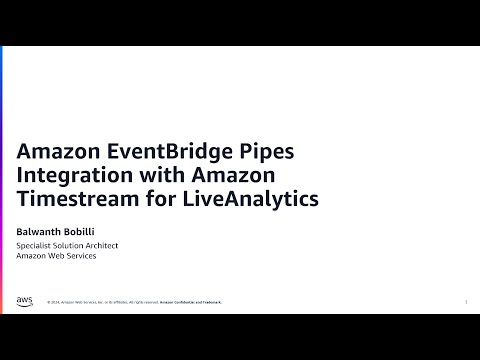 Amazon EventBridge Pipes Integration with Amazon Timestream for LiveAnalytics | Amazon Web Services