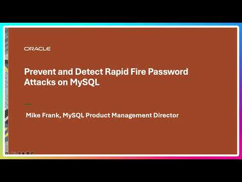 Prevent and Detect Rapid Fire Password Attacks on MySQL