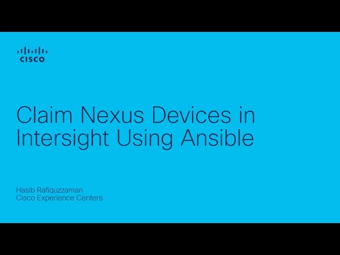 Claim Nexus Devices in Intersight Using Ansible