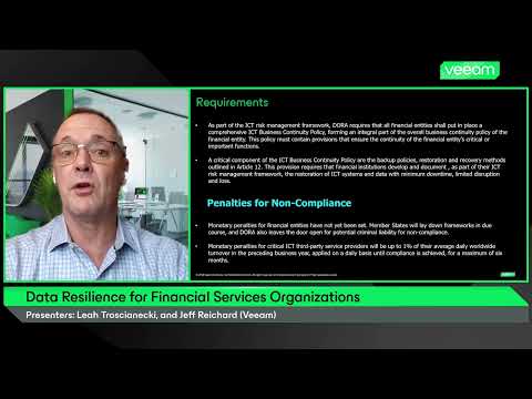 Data Resilience for Financial Organizations