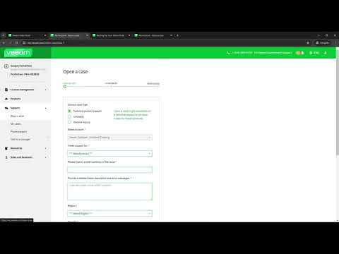 VDC M365 Support Tab