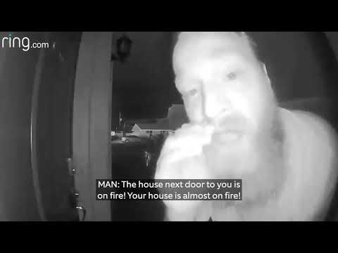 Mom and Her Children Warned of House Fire by Heroic Man | RingTV