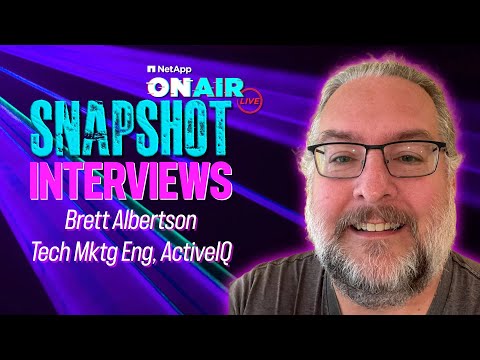 Brett Albertson @ INSIGHT 2024 | NetApp ONAIR SNAPSHOT