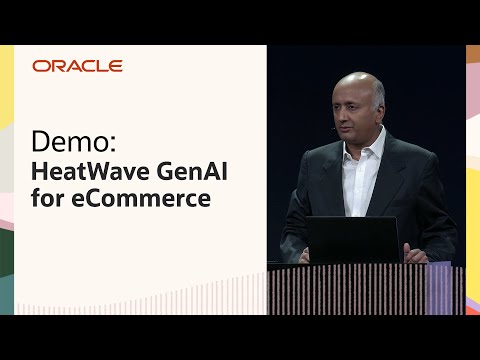 Oracle HeatWave GenAI Demo for eCommerce Applications: Oracle CloudWorld 2024