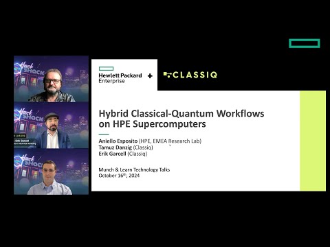 Hybrid Classical-Quantum Workflows on HPE Supercomputers