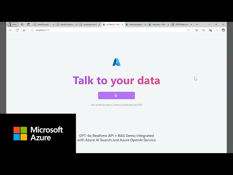 Azure AI Search – RAG with GPT-4o Realtime API for Audio with Azure OpenAI Service