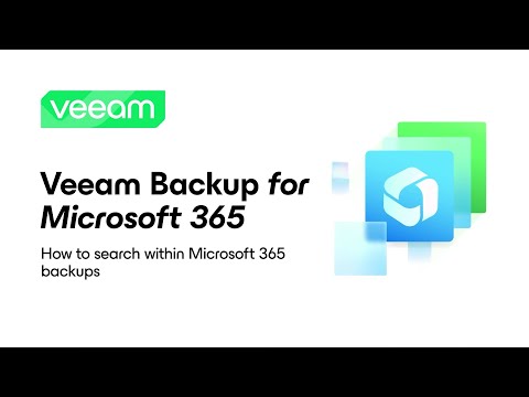 Veeam Backup for Microsoft 365: How to search within Microsoft 365 backups