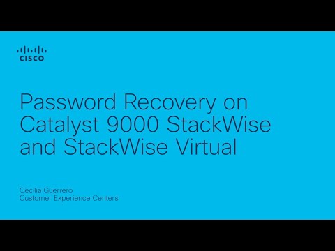 Password Recovery on Catalyst 9000 Stackwise and Stackwise Virtual Setups