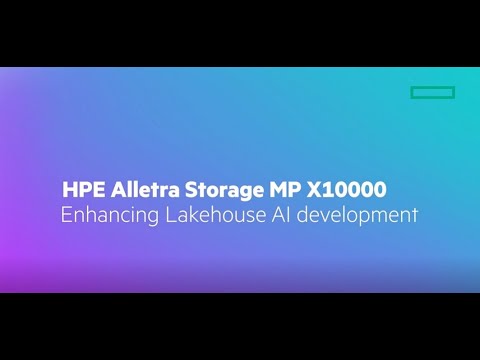 HPE Alletra Storage MP x10000 – Enhancing Lakehouse AI Development