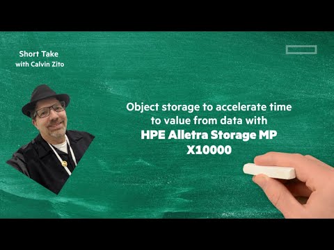 New object storage with HPE Alletra Storage MP X10000  | Short Take
