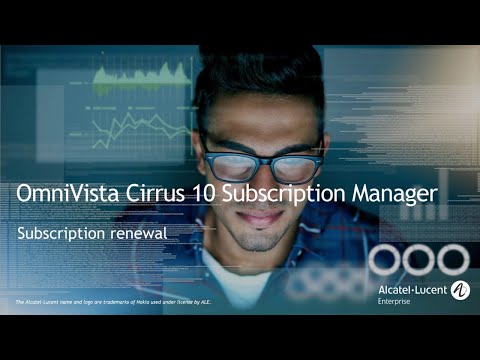 OmniVista Cirrus 10 Subscription Manager – Subscription renewal