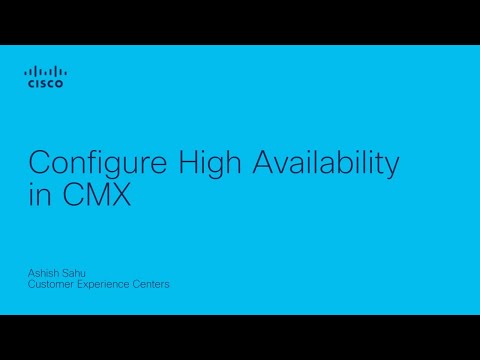 Configure High Availability on CMX
