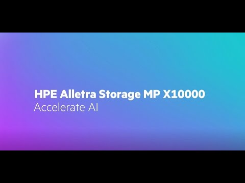 HPE Alletra Storage MP X10000 Accelerates AI