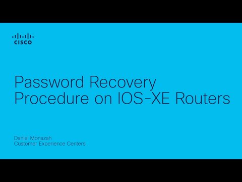 Cisco Password Recovery Procedure on IOS-XE Routers