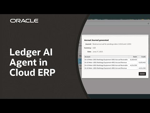 Ledger AI Agent in Oracle Fusion Cloud ERP: Demo