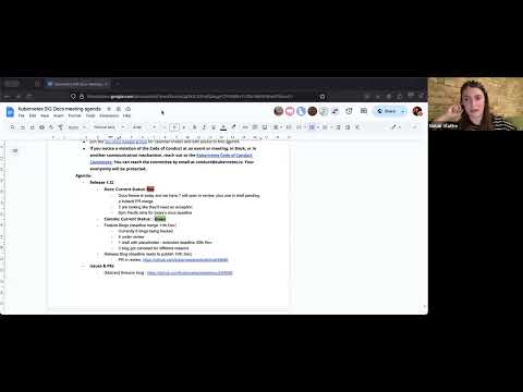 [SIG Docs] Bi-Weekly Community Meeting for 2024-11-26T18:26:45Z.mp4