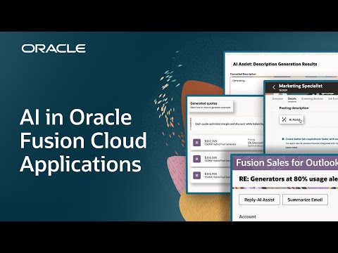 AI in Oracle Fusion Cloud Applications is Already Working for You