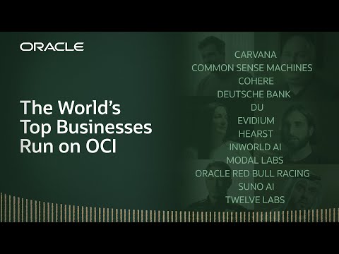 The World’s Top Businesses Run on Oracle Cloud Infrastructure