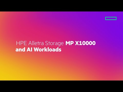HPE Alletra Storage MP X10000 and AI Workloads