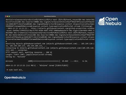 Get Started with OpenNebula for Enterprise Hybrid Cloud with miniONE