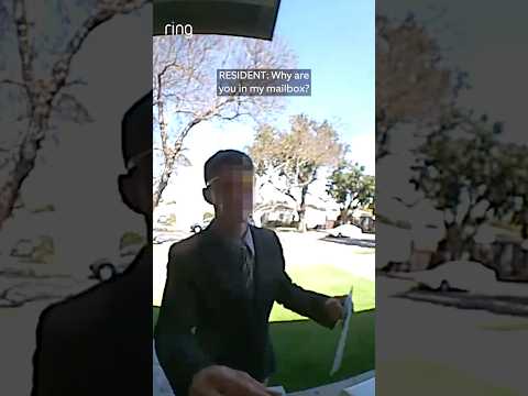 Stranger got caught going through someone’s mail!