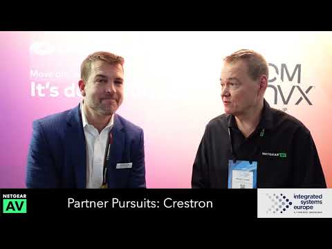 Brad Hintze from @CrestronElectronics  talks to @Netgear AV at @IntegratedSystemsEurope 2025