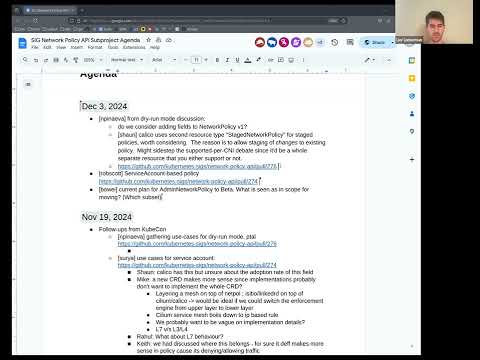Network Policy API Meeting for 20241203