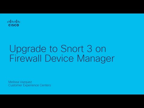 Upgrade to Snort 3 on Firewall Device Manager