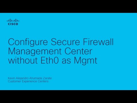 Configure Secure Firewall Management Center without Eth0 as Mgmt