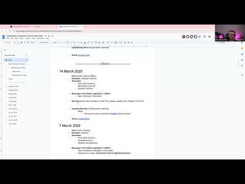[SIG ContribEx] Weekly Contributor Comms Meeting for 2025-03-14T14:53:33Z.mp4