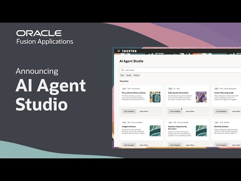 Oracle AI Agent Studio for Fusion Cloud Applications